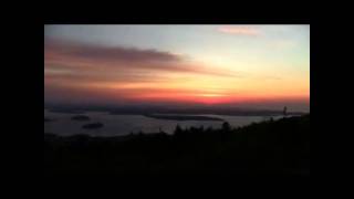 Sunrise Time Lapse Cadillac Mountain Maine earliest point in USA [upl. by Dnalloh]