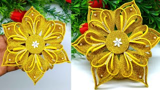 Low Budget Christmas Decor  Christmas Snowflakes Making at Home  Christmas Trends 2024  DIY Xmas [upl. by Kerrison]