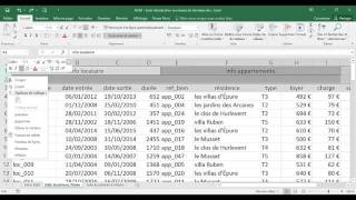 Excel  1 Basique  Cours Introduction aux bases de données [upl. by Nirtiak249]