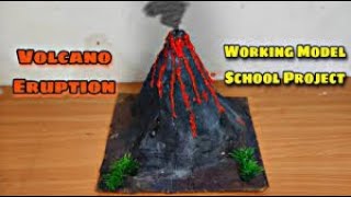 Working model of volcano 🌋🌋 ll Science project ll Science model [upl. by Atnima216]