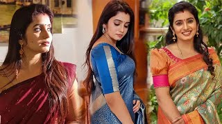 Srithika Saneesh Saree Beauty  Srithika Hot Scene Movie  Srithika Actress Vertical Status Edit HD [upl. by Lovato]