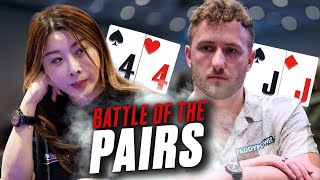 When Poker Players Hit A SET ♠️ PokerStars [upl. by Iroj]