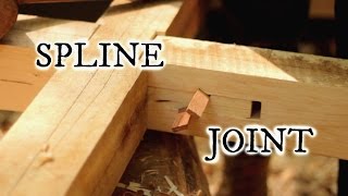 Our timberframe cabin part VIII Japanese style spline joint [upl. by Dulcea]