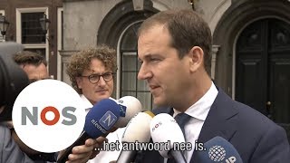 FORMATIE Asscher zegt nee tegen kabinet met VVD CDA en D66 [upl. by Nosidda]