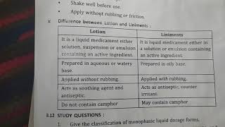 Difference between lotion and liniment in hindi [upl. by Uzziel609]