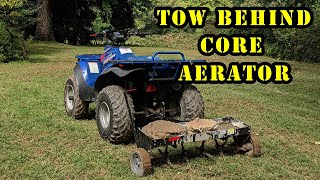 Brinly Tow Behind Core Aerator [upl. by Cavanagh536]