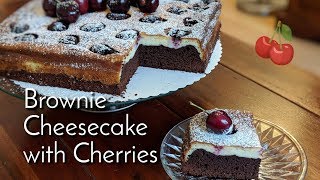 Brownie Cheesecake with Cherries [upl. by Llerred246]