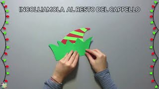 Lavoretto di Natale DIY  Come fare un cappello da elfo [upl. by Milks]