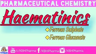 Haematinics  Miscellaneous Compound  Inorganic Chemistry  Dilkhush Raj [upl. by Cichocki]