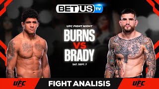 Gilbert Burns vs Sean Brady  UFC Expert Predictions UFC Fight Night Picks and Best Bets [upl. by Bates]