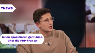 Sie will mit Rentenbeiträgen der Arbeitnehmerinnen spekulieren“ geht Juso Chef die FDP Frau an [upl. by Eisej]