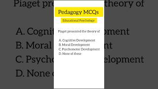 Educational Psychology MCQs pedagogymcqs pedagogy 2024 nts fpsc ppsc bpsc teacher jobs [upl. by Oicram]