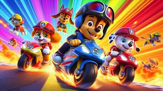 Paw Patrol Dog Rescue  Who Will Win The Rainbow Race🌈Very Funny Story  Rainbow 3 [upl. by Assilrac]