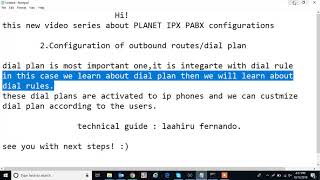 configure dial plan [upl. by Mohsen417]