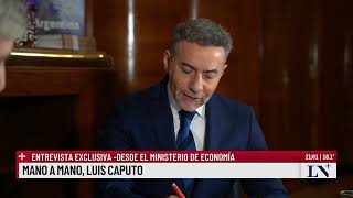 Exclusivo Luis Caputo quotNo estoy de acuerdo con la suba de los medicamentosquot [upl. by Vizzone]