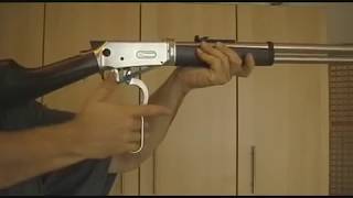 Lever Action 177 CO2 GewehrWalther Winchester88g VersionSteel Finishwmv [upl. by Barron]