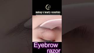 eyebrows razor  eyebrow shaping at home shotrs beauty [upl. by Irap]