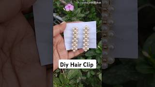 Diy hair clip diy clips hairclip handmade craft ytshorts shorts [upl. by Irok]