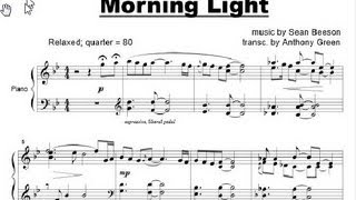 quotMorning Lightquot Piano Sheet Music by Sean Beeson  Relaxing Calm Piano Music [upl. by Anole]