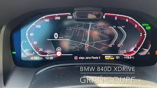 BMW 840D xDrive Gran Coupe 0100 Acceleration Launch Control [upl. by Eada]