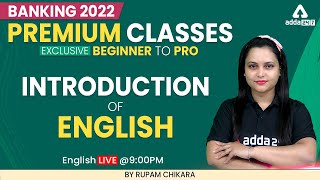 Beginner to Pro  Banking Exam 2022  Introduction of English by Rupam Chikara [upl. by Caraviello]