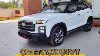 Facelift Creta SX O IVT White  Black  hyundaicreta2024 hyundaicretafacelift [upl. by Bautram]