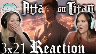 Attack Titan  ATTACK ON TITAN  Reaction 3x21 [upl. by Anuahsat]