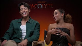 Acolyte stars Amandla Stenberg and Manny Jacinto talk new Star Wars series [upl. by Nalda]