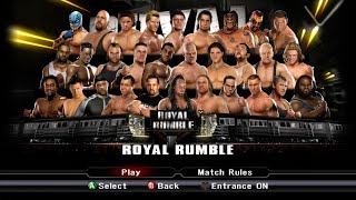 WWE Smackdown Vs Raw 2009 Gameplay  30Man Royal Rumble Match No Commentary [upl. by Novikoff336]