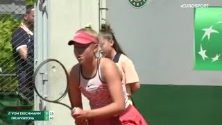 Brenda Fruhvirtova 🇨🇿 Vs Kathinka Bon Deichmann Rolland Garros French Open Coverage [upl. by Venator]