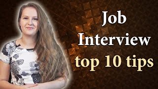 №85 English Job Interview part 1  Top 10 tips for a successful job interview [upl. by Collar859]