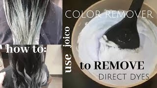 how to use joico COLOR REMOVER to remove direct dyes [upl. by Teufert]