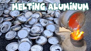 Simple Soda Can Recycling  How To EASILY Melt Down Aluminum Cans [upl. by Sanford641]