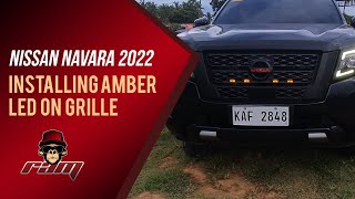 Nissan Navara  Tacoma inspired Grill Amber LED Lights [upl. by Corliss850]