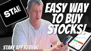 Stake App How To Use  Tutorial  Buy Stocks  Review [upl. by Nauqahs166]