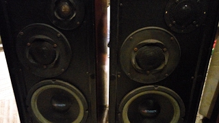 Amazing test vintage Rotel Hi Fi Speaker [upl. by Ahtibat]