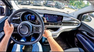 2022 Fiat 500e  POV Test Drive 1278 Joe Black [upl. by Schecter]