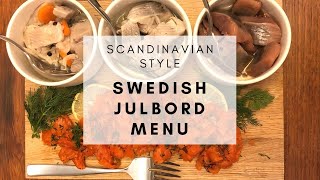 Swedish JULBORD Holiday Party Menu  SCANDINAVIAN STYLE [upl. by Neve516]