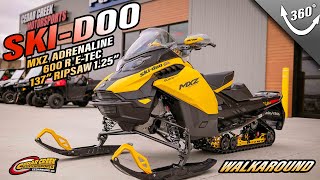 Walkaround  2024 SkiDoo MXZ® Adrenaline® Rotax® 600R ETEC 137 RipSaw 125 Yellow [upl. by Sampson]