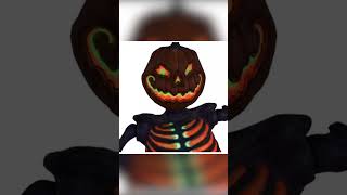 Embers the Pumpkin Skeleton Black Light Reactive Ground Breaker 4ft Party City 2024 [upl. by Doreg]