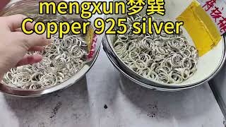 mengxunFactory produces copper 925 silver jewelry Welcome customers customize their own brand OEM [upl. by Ejrog]