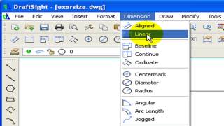 DraftSight Linear Dimension Tutorial [upl. by Misti]