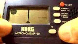 How to use a Korg MA 30 Metronome [upl. by Llehsyt20]