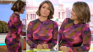 Susanna Reid Great Figure in Tight Dress  ITVs Good Morning Britain 152024 [upl. by Ahso]