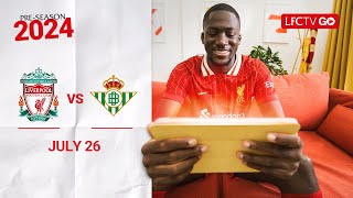 Matchday Live Liverpool vs Real Betis  Buildup from Pittsburgh [upl. by Ahsieker]