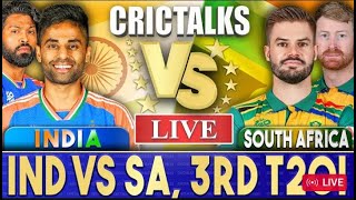 🔴INDIA VS SOUTH AFRICA 3RD T20 MATCH LIVE  IND VS SA  LIVE SCORE  COMMENTARY [upl. by Dearman]