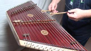 Master Works Russell Cook Edition Hammer Dulcimer with Rosewood bridges [upl. by Tireb264]