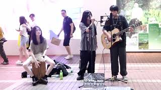 Busking旺角豉油街不許你注定一人哪裡只得我共你木紋遠在眼前Cover20230821 [upl. by Niarfe]