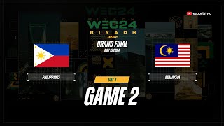 Philippines vs Malaysia GAME 2 IESF World Esports Championship 2024  MAS VS PHI ESPORTSTV [upl. by Whitcher]