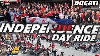 INDEPENDENCE DAY RIDE WITH 200 DUCATISTI [upl. by Etana]